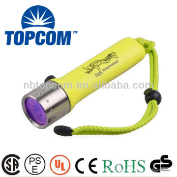 underwater ip68 high power led diving uv flashlight